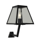 Contemporary Utomhus Vägglampa Med Vinklat Fäste Galvaniserat Stål 50cm IP44