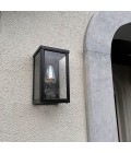 Contemporary Outdoor Flushed Wall Light Galvanised Steel 29cm IP44