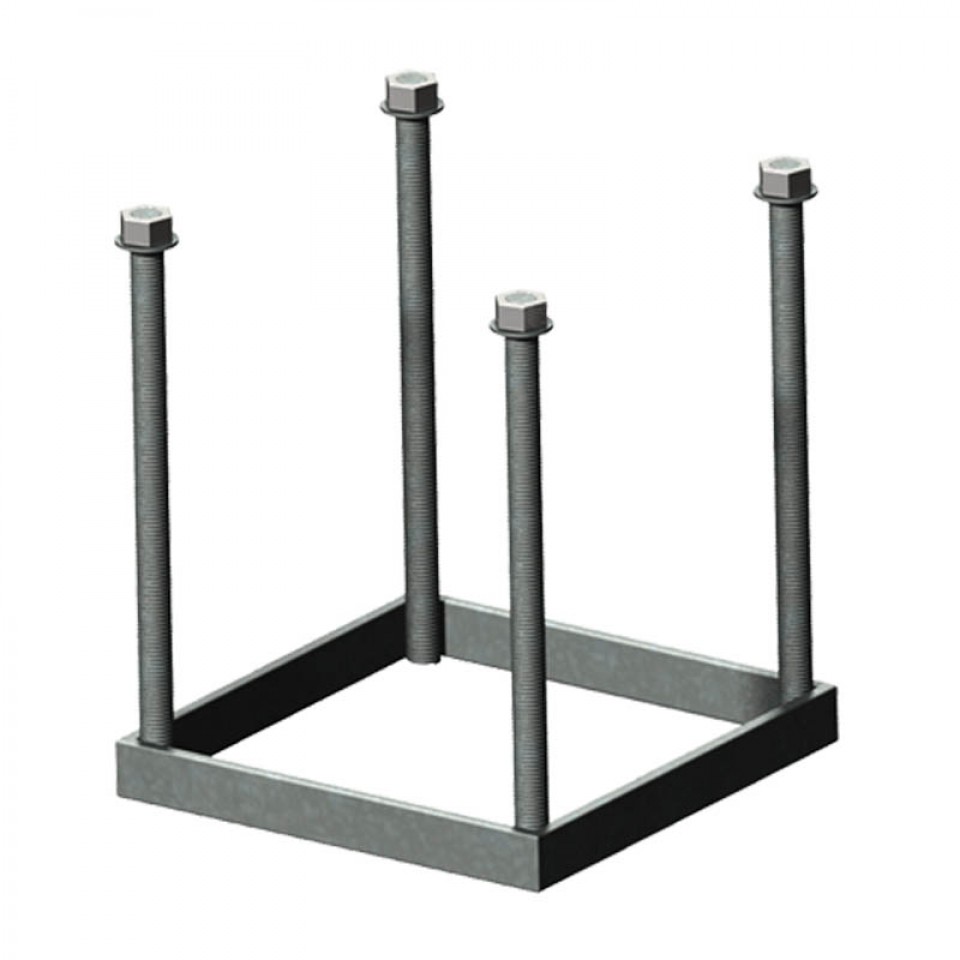 Harte foundation frame, 150mm square in galvanised steel (FF02)