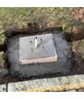 Harte foundation frame, 150mm square in galvanised steel (FF02)