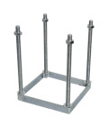 Harte foundation frame, 150mm square in galvanised steel (FF02)