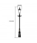 Victorian  Outdoor Traditional Lamp Post Cast Iron 350cm