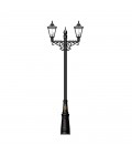 Victorian Outdoor Large Double Headed Lamp Post Cast Iron 330cm