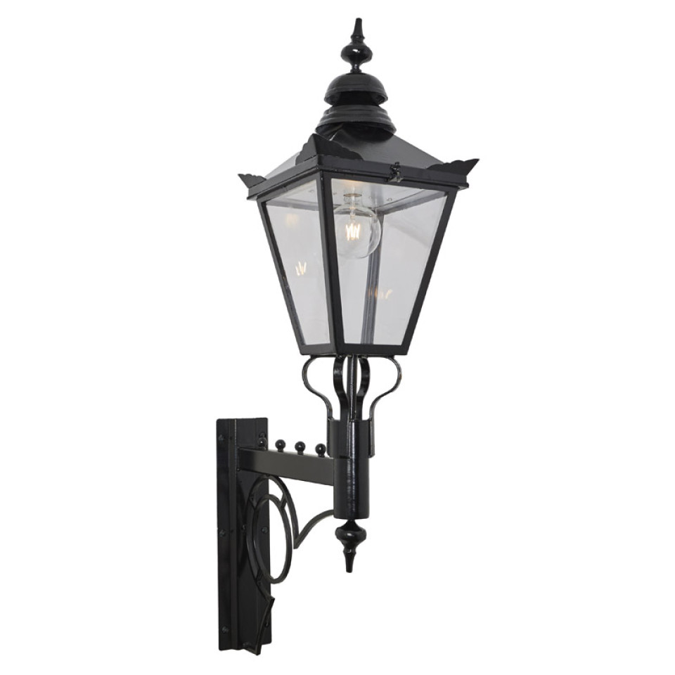 Victorian Utomhus Stor Traditionell Vägglampa Galvaniserat Stål 147cm