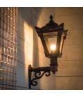 Victorian Outdoor Traditional Wall Light With Decorative Arm Cast Iron 58cm