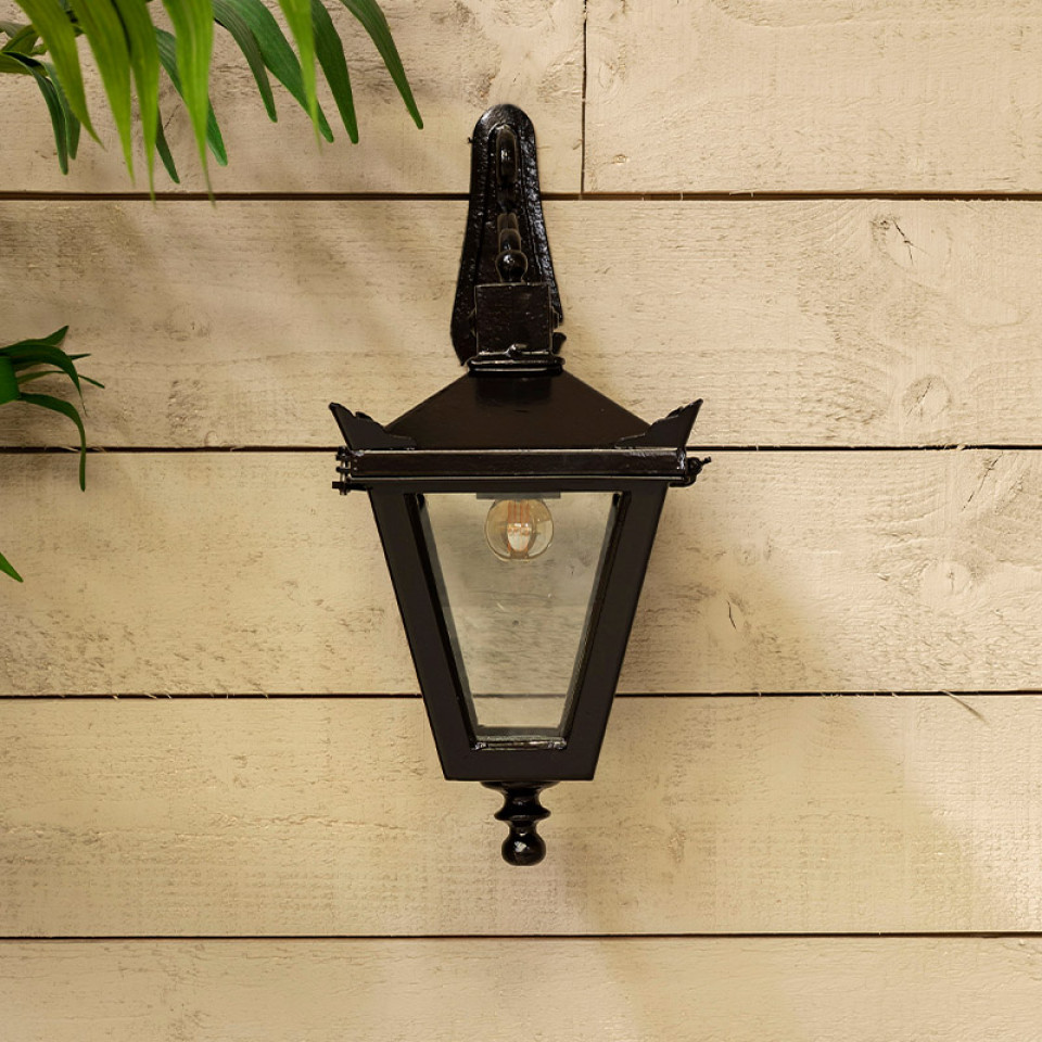 Victorian Outdoor Traditional Downturned Wall Light Cast Iron 48cm