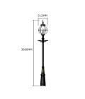 Victorian Outdoor Globe Lamp Post Cast Iron 360cm