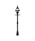 Victorian Outdoor Globe Lamp Post Cast Iron 140cm