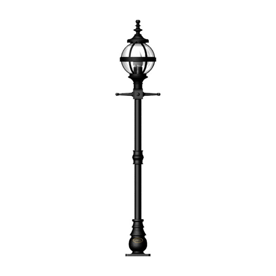 Victorian Outdoor Globe Lamp Post Cast Iron 140cm