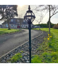 Victorian Outdoor Globe Lamp Post Cast Iron 140cm