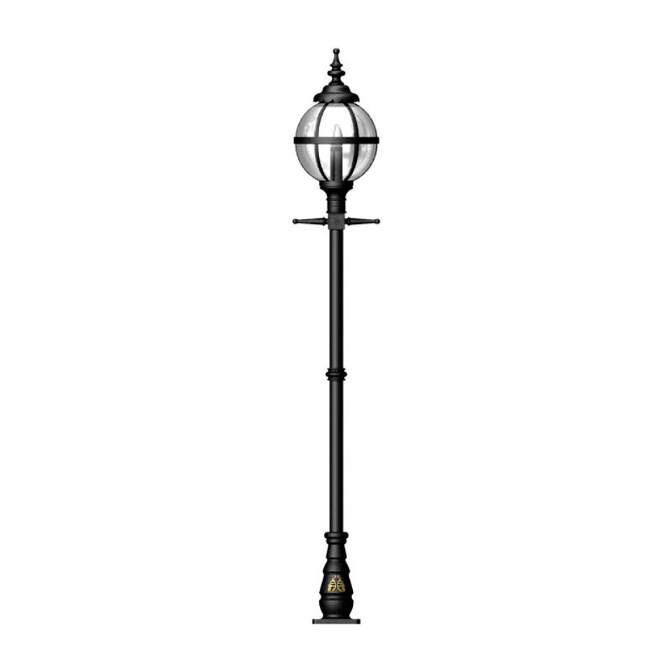 Victorian Outdoor Globe Lamp Post Cast Iron 250cm