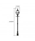 Victorian Outdoor Globe Lamp Post Cast Iron 250cm