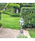 Victorian Outdoor Globe Bollard Light Cast Iron 110cm