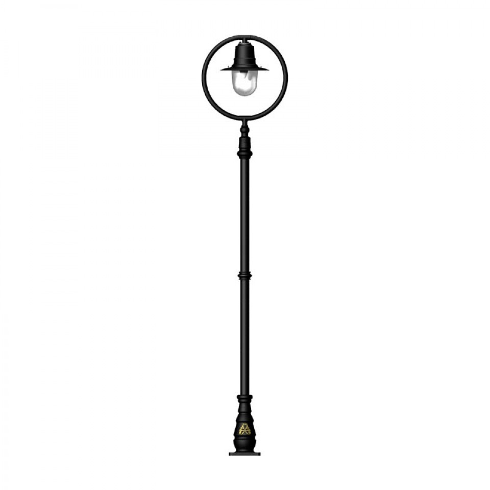 Classic Outdoor Railway Style Lamp Post Cast Iron 273cm