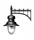 Classical Outdoor Large Railway Style Wall Light Cast Iron 80cm