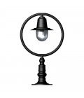 Classic Outdoor Railway Style Pedestal Light For Flat Pier Caps Cast Iron 59cm