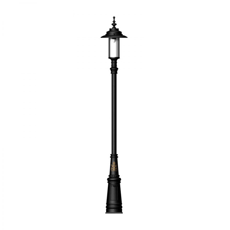 Georgian Style Outdoor Lamp Post Cast Iron 35cm