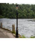 Vintage Outdoor Tear Drop Lamp Post Cast Iron 370cm