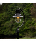 Vintage Outdoor Tear Drop Lamp Post Cast Iron 370cm