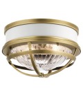 Tollis 2 light plafond natural brass 30.5cm