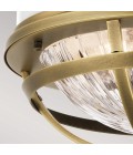 Tollis 2 light plafond natural brass 30.5cm