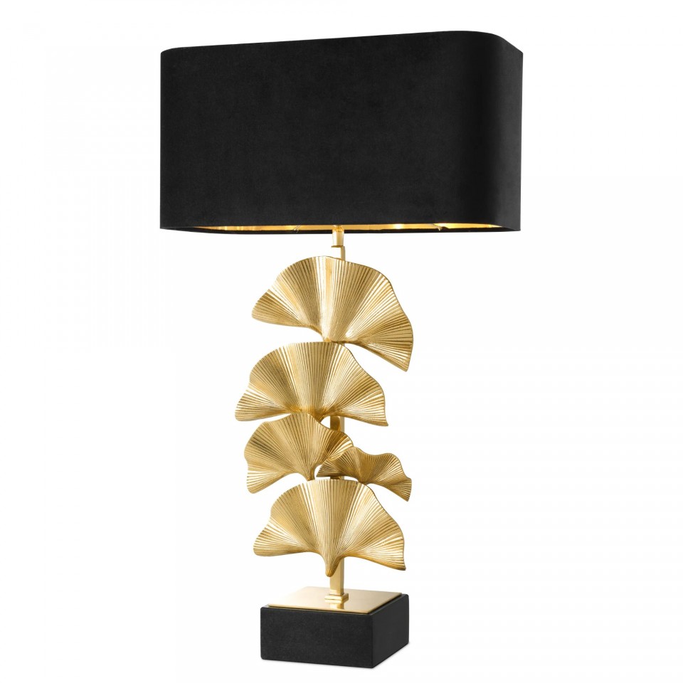 Olivier Table Lamp Brass/Black 78cm