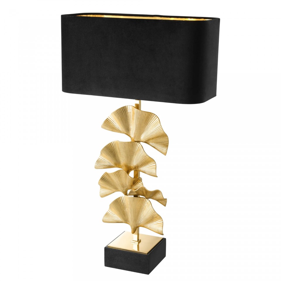 Olivier Table Lamp Brass/Black 78cm