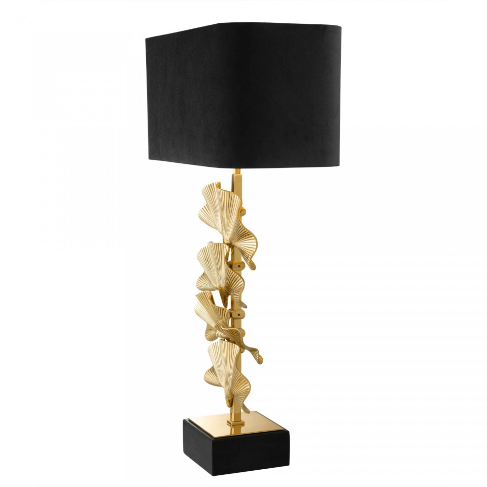 Olivier Table Lamp Brass/Black 78cm