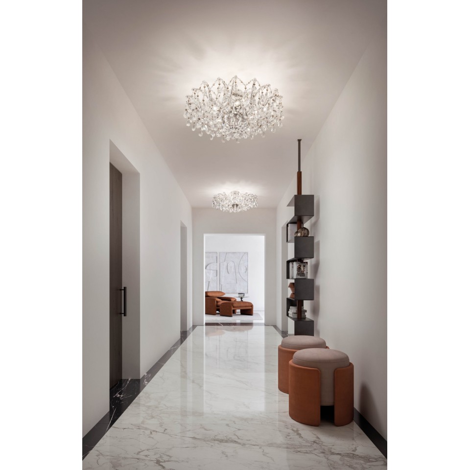 Aqaba PL 5/82/36 plafond Guld/Krom/Kristall 82 cm