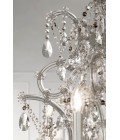 Aqaba S 18/120/115 chandelier gold/chrome/crystal 120 cm