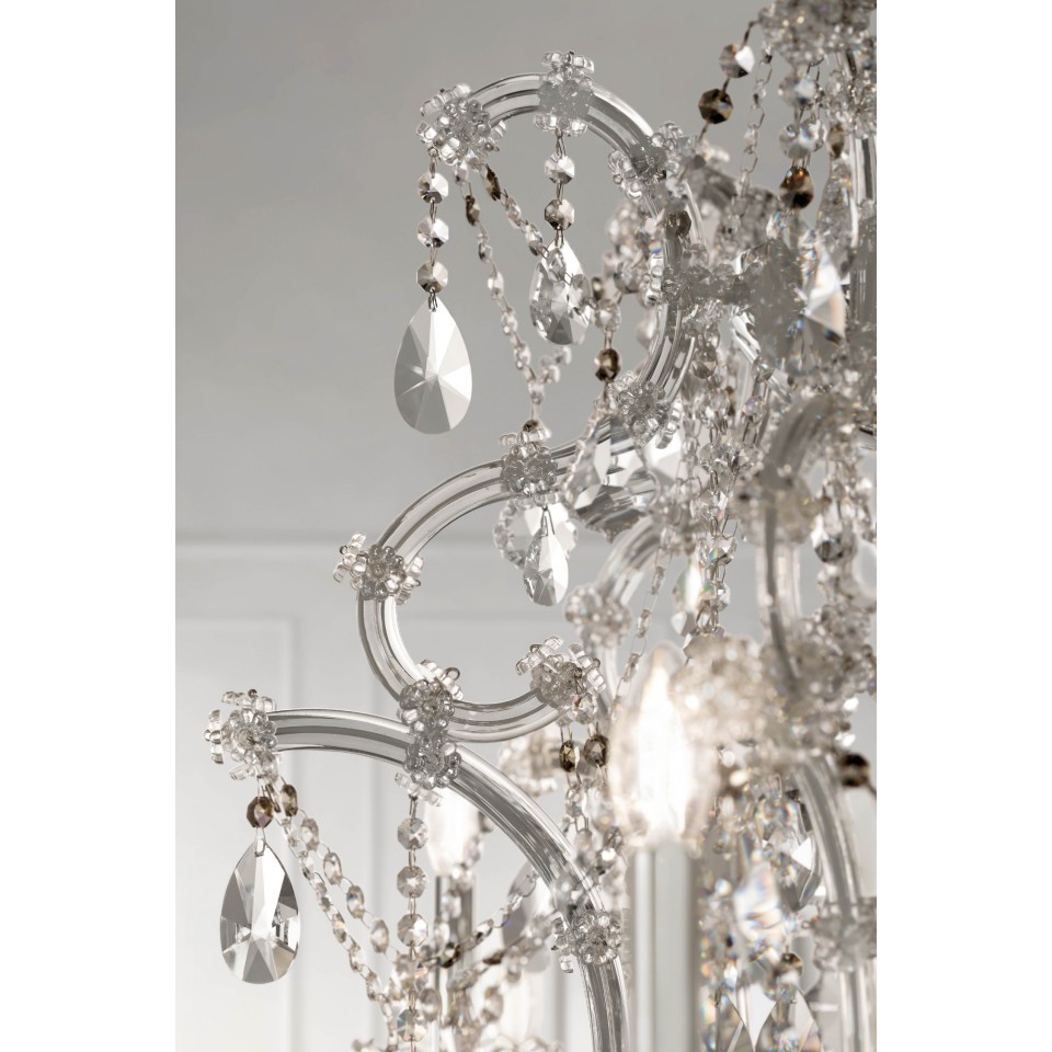 Aqaba S 18/120/115 chandelier gold/chrome/crystal 120 cm