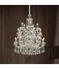 Aqaba S 25/110/140 chandelier gold/chrome/crystal 110 cm