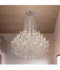 Aqaba S 56/185/230 chandelier gold/chrome/crystal 185 cm