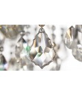 Aqaba PL 5/82/36 flush ceiling light gold/chrome/crystal 82 cm