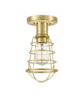 Mixon1 light semi-flush plafond brushed brass 27.1cm