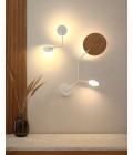 Ballon C Wall Lamp Black/White/Oak/Walnut 74cm