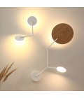 Ballon C Wall Lamp Black/White/Oak/Walnut 74cm