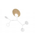 Ballon C Wall Lamp Black/White/Oak/Walnut 74cm