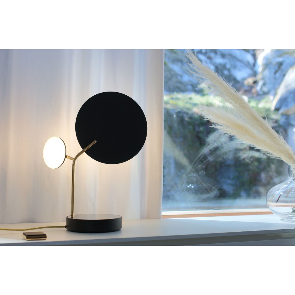 Ballon Table Lamp Black/White/Oak/Walnut 43cm