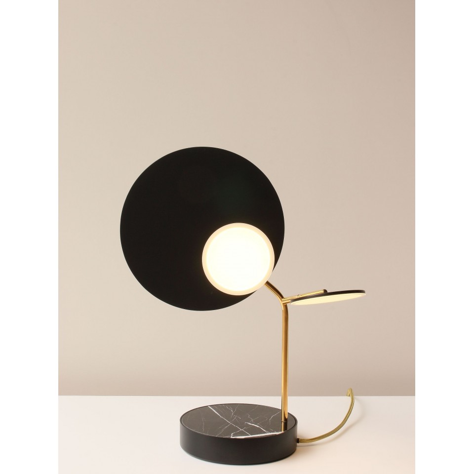 Ballon Table Lamp Black/White/Oak/Walnut 43cm