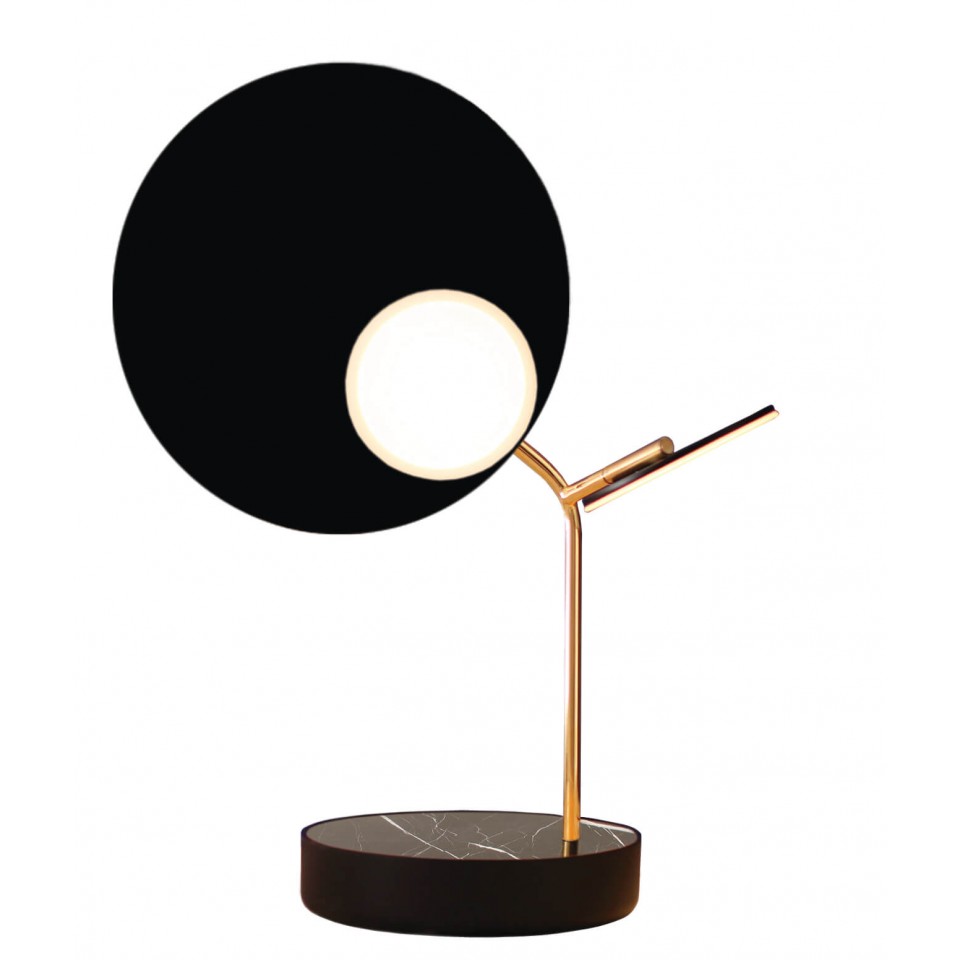 Ballon Table Lamp Black/White/Oak/Walnut 43cm