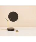 Ballon Table Lamp Black/White/Oak/Walnut 43cm