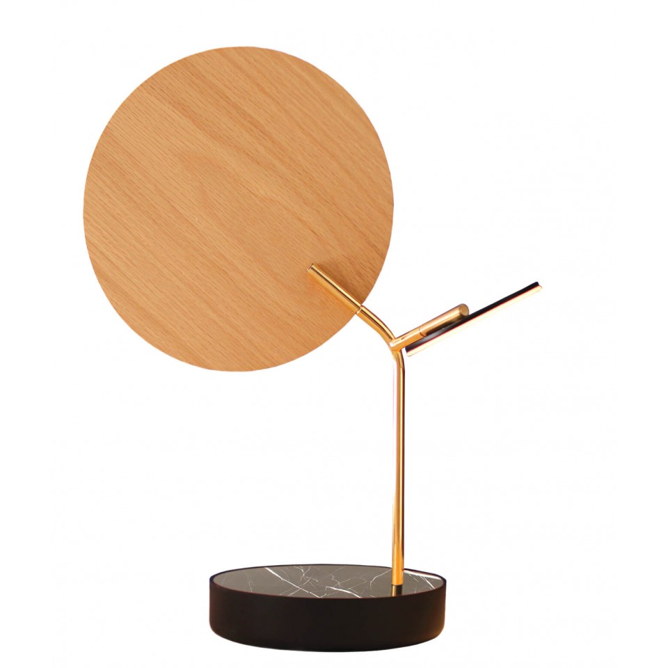 Ballon Table Lamp Black/White/Oak/Walnut 43cm