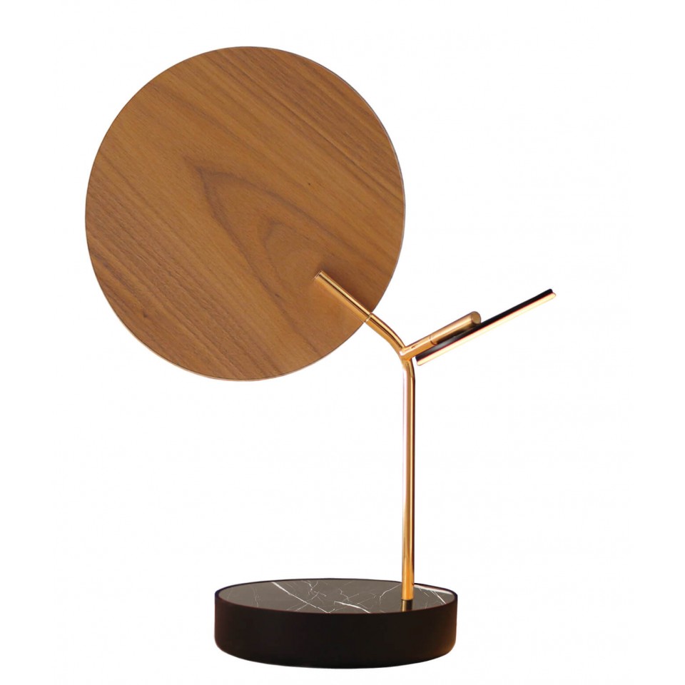 Ballon Table Lamp Black/White/Oak/Walnut 43cm