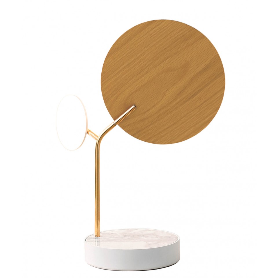 Ballon Table Lamp Black/White/Oak/Walnut 43cm