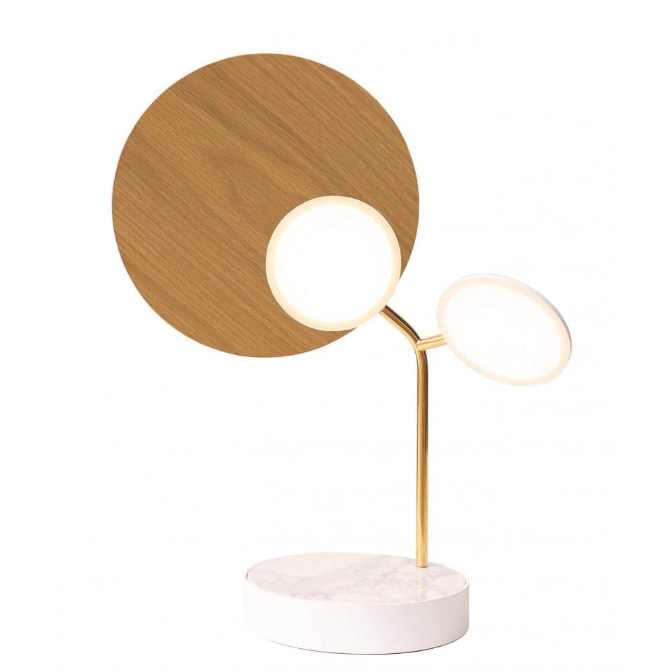 Ballon Table Lamp Black/White/Oak/Walnut 43cm