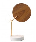 Ballon Table Lamp Black/White/Oak/Walnut 43cm