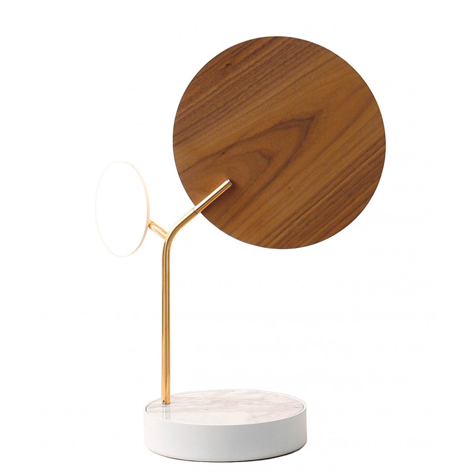 Ballon Table Lamp Black/White/Oak/Walnut 43cm