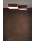 Cube Wall/Ceiling Lamp Oak/Walnut 16.5-50cm