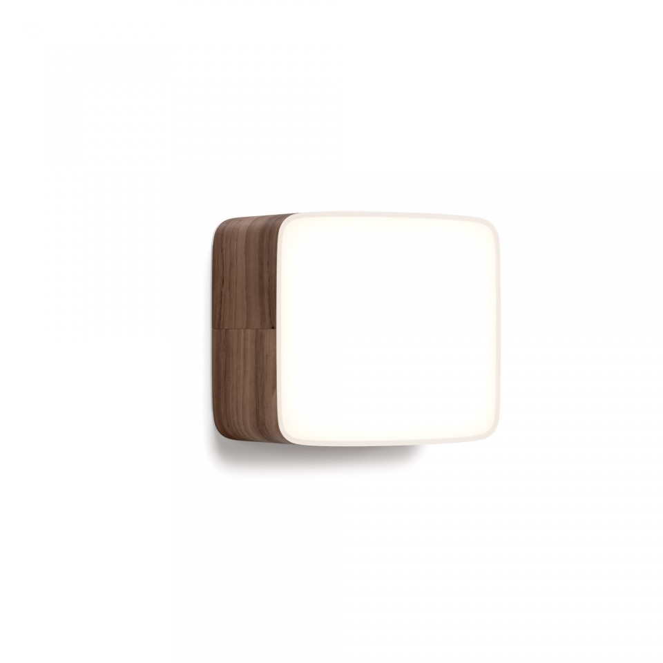 Cube Wall/Ceiling Lamp Oak/Walnut 16.5-50cm